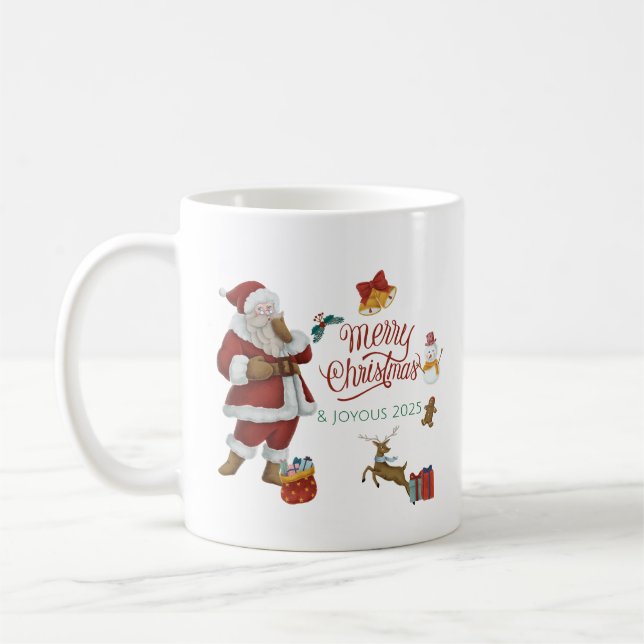 A Vintage Christmas Coffee Mug (Left)