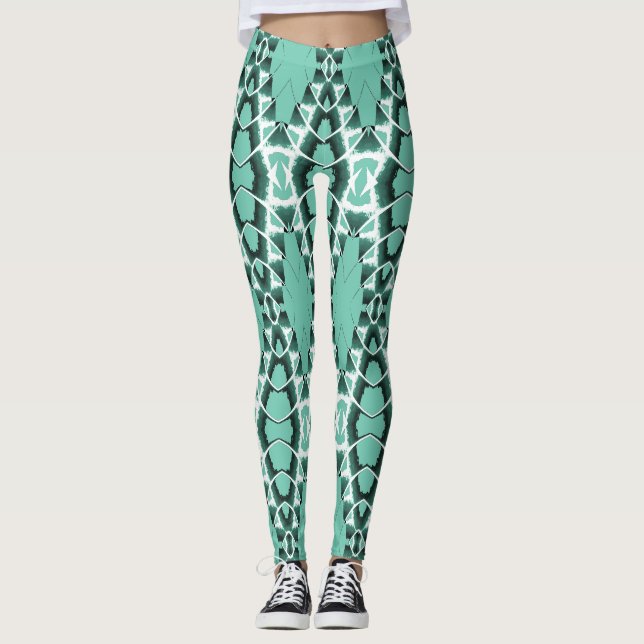 A vintage colourful pattern "Ratti_Creative_Arts"  Leggings (Front)