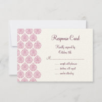 A Vintage Damask RSVP pink/off-white