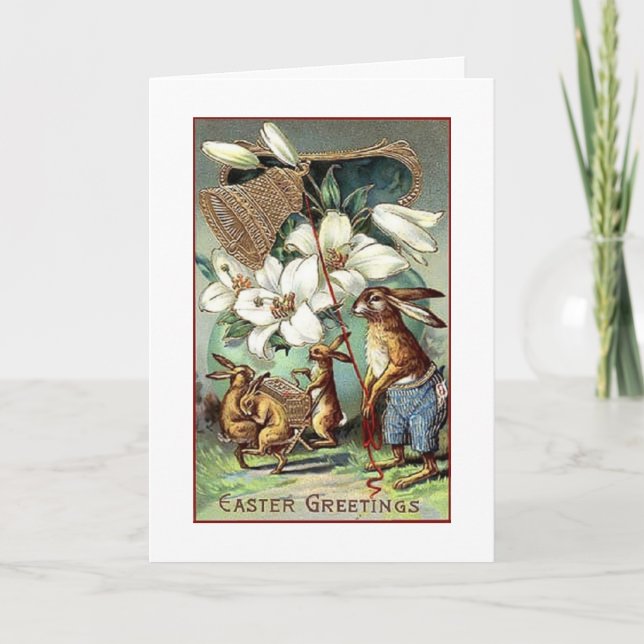 A Vintage Easter Celebration Card (Front)