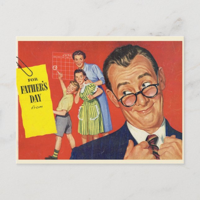 A Vintage Father Postcard (Front)