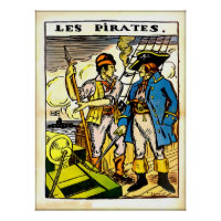 A Vintage French pirates illustration