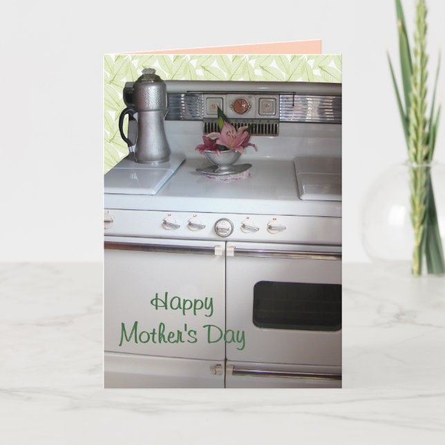 A Vintage Gas Range- customise Card (Front)