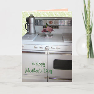 A Vintage Gas Range- customise Card