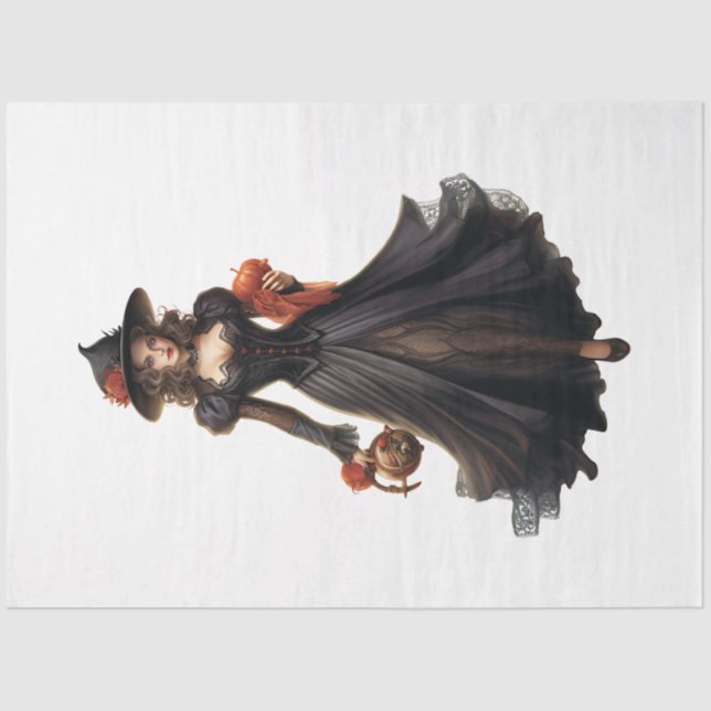 A Vintage Halloween Design Collection 16 Tissue Paper (Front)