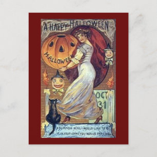 A Vintage Holiday *Happy Halloween* Postcard
