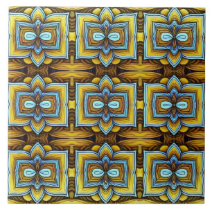 A vintage multicolor classic pattern ceramic til tile