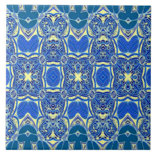 A vintage multicolor classic pattern ceramic tile