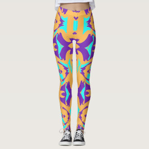 A vintage multicolor classic "Ratti_Creative_Arts" Leggings