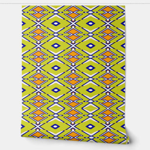 A vintage multicolor "Ratti_Creative_Arts" Wallpap Wallpaper