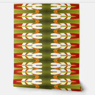 A vintage multicolor "Ratti_Creative_Arts" Wallpap Wallpaper