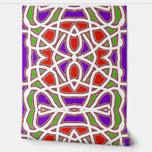 A vintage multicolor "Ratti_Creative_Arts" Wallpap Wallpaper