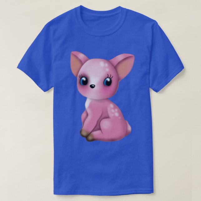 A vintage pink deer T-Shirt (Design Front)