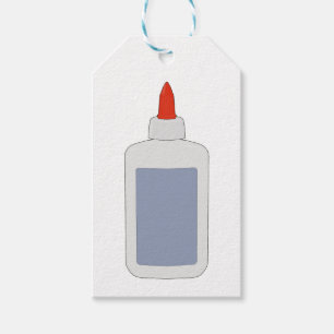 A vintage school glue from the 80s, 90s gift tags