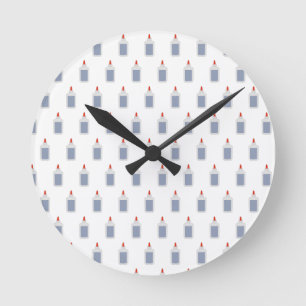 A vintage school glue from the 80s, 90s round clock