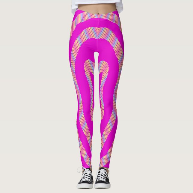 A vintage seamless "Ratti_Creative_Arts" Leggings (Front)