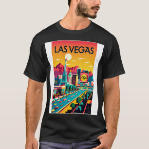 A Vintage Travel Poster of Las Vegas Nevada US T-Shirt