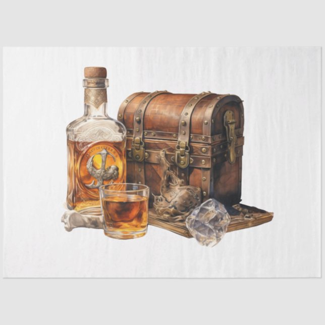 A Vintage Whiskey Design Series 16 Tissue Paper (Front)
