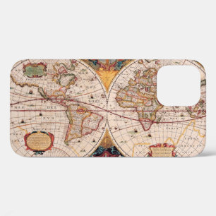 A Vintage World Map Circa 1600 Case-Mate iPhone Ca 12 Case