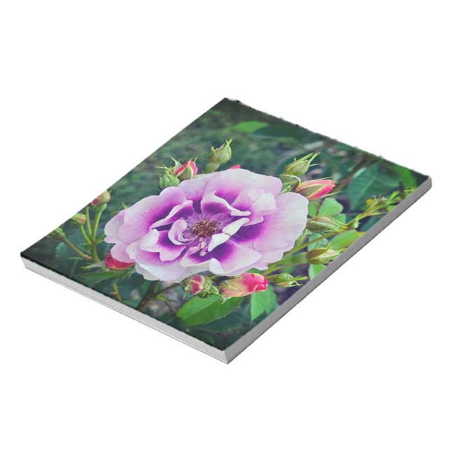 A violet rose notepad (Rotated)