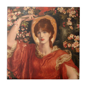 A Vision of Fiammetta 1878 Dante Gabriel Rossetti Tile