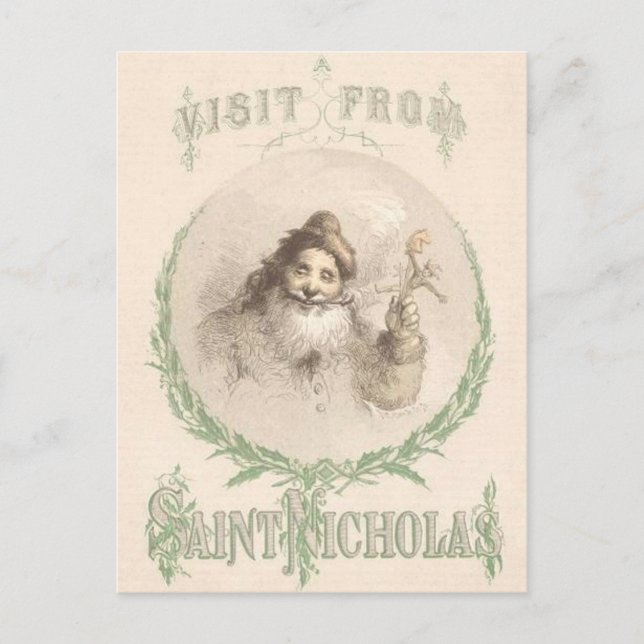 A Visit from Saint Nicholas Postcard (Front)
