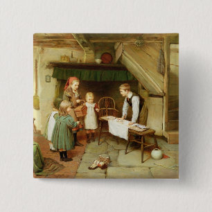 A Visit to the Sweet Shop 15 Cm Square Badge