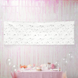 A visually appealing arrangement of white and grey banner
