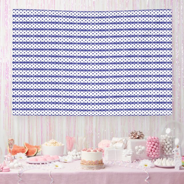 A vivid blue sky with scattered white clouds. banner (Party)