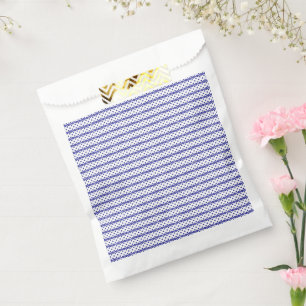 A vivid blue sky with scattered white clouds. favour bags