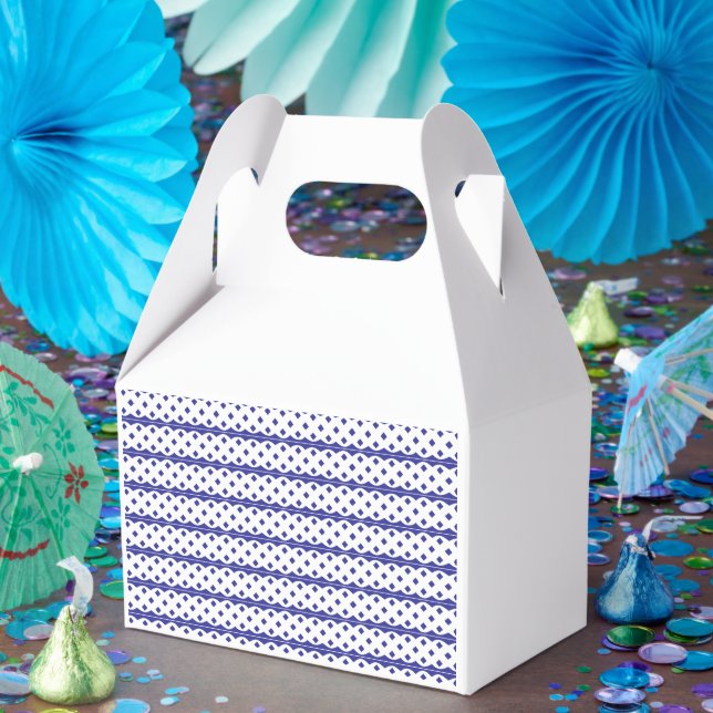 A vivid blue sky with scattered white clouds. favour box (Party)