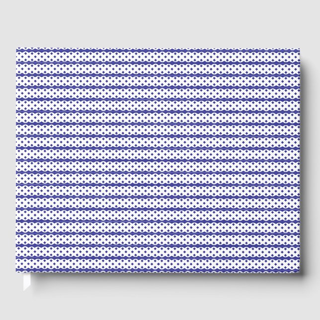 A vivid blue sky with scattered white clouds. guest book (Front)