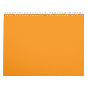 A vivid orange square surrounded by a white border calendar