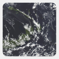 A volcanic plume from the Rabaul caldera