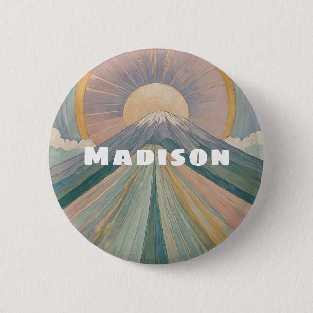 A Volcanic Serenade Personalized 6 Cm Round Badge (Front)