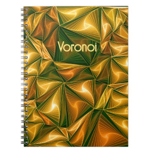 A voronoi triangle pattern for math geeks notebook