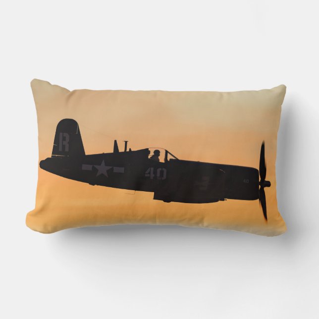 A Vought F4U Corsair Fighter Lumbar Cushion (Front)
