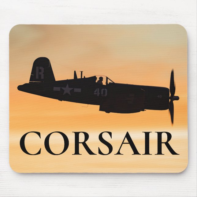 A Vought F4U Corsair Fighter Mouse Pad (Front)