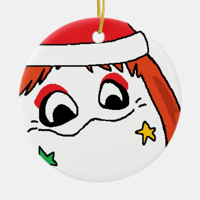 a vry nieko wuree crimmus ceramic tree decoration (Front)