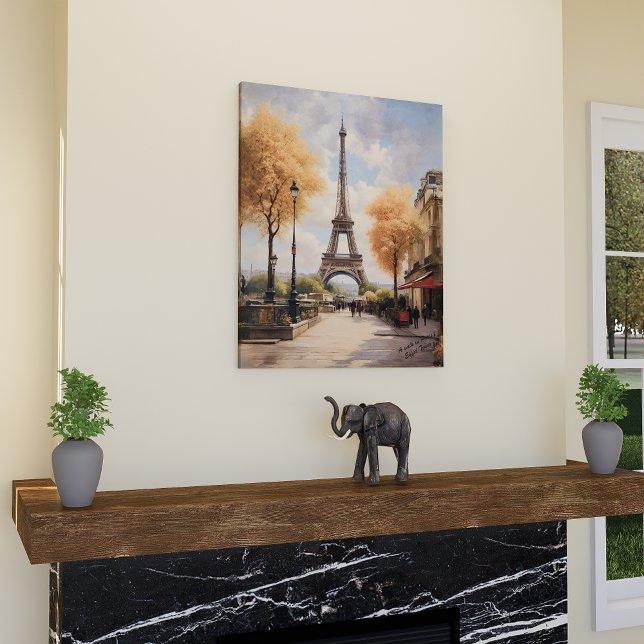 A Walk In Paris Canvas Poster Print (Creator Uploaded)