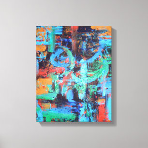 A Walk In The Forest-Abstract Wabi Sabi Art Canvas Print