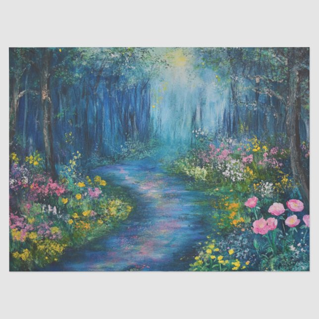 A Walk in the Forest Decoupage Tissue Paper (Front)