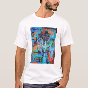 A Walk In The Forest-Hand Painted Abstract Art T-Shirt