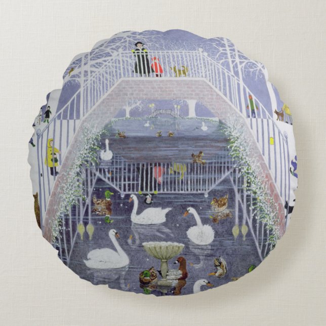 A Walk in the Park Round Cushion (Front)