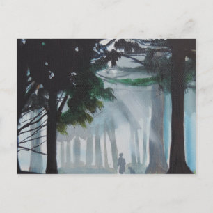 a walk in the woods postcard