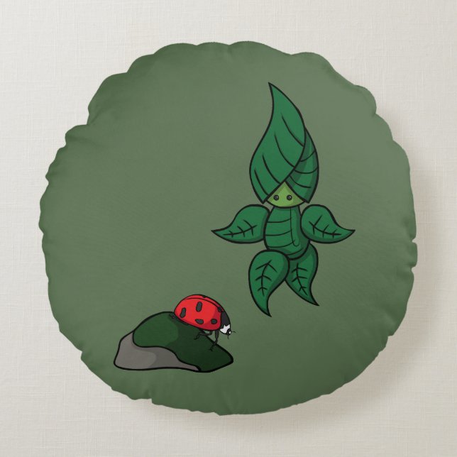 A Walk in the Woods Round Pillow (Front)