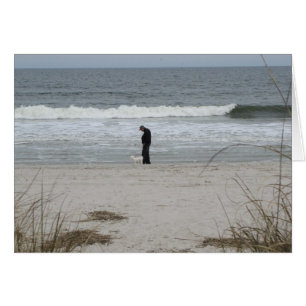 "A Walk on the Beach" - Card