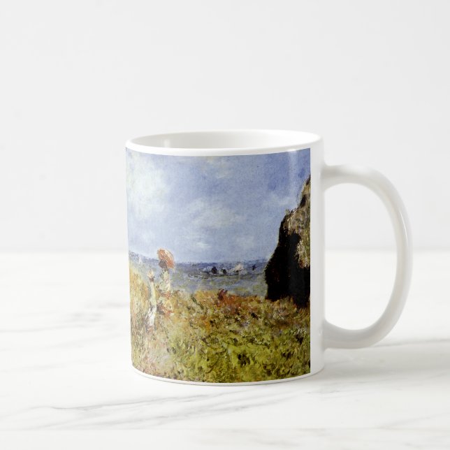 A Walk on the Cliffs at Pourville Coffee Mug (Right)