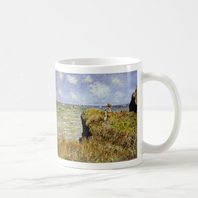 A Walk on the Cliffs at Pourville Coffee Mug (Right)