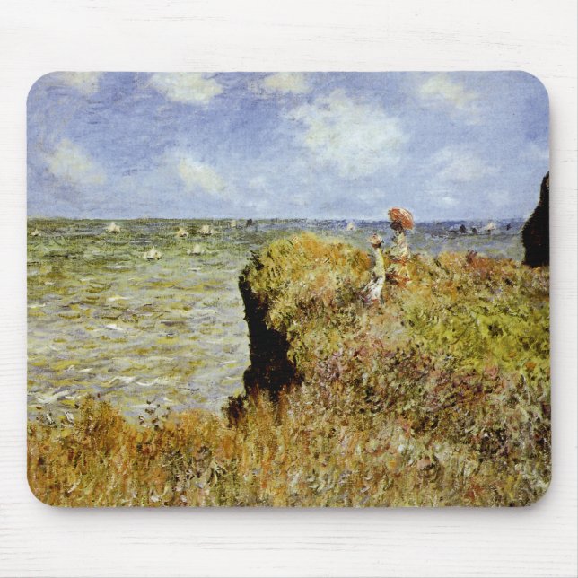 A Walk on the Cliffs at Pourville Mouse Pad (Front)